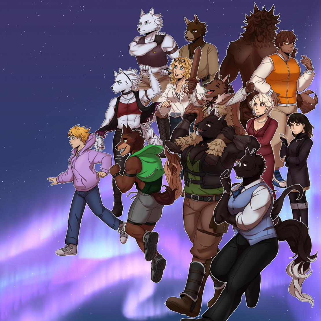 Wayfinder: A Modern Tale of Furry, a visual novel written &amp; programmed by Lavan. Art by Tehngo.