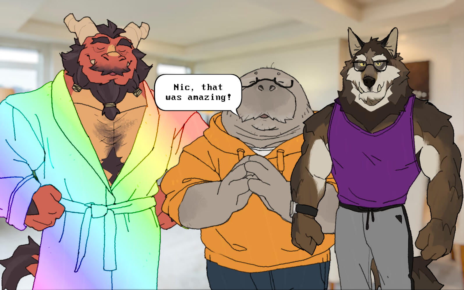 After Passion, a short visual novel written by Lavan (programmed by Akiba, voice work Akiba, Ryezun and Lavan) for a game jam!